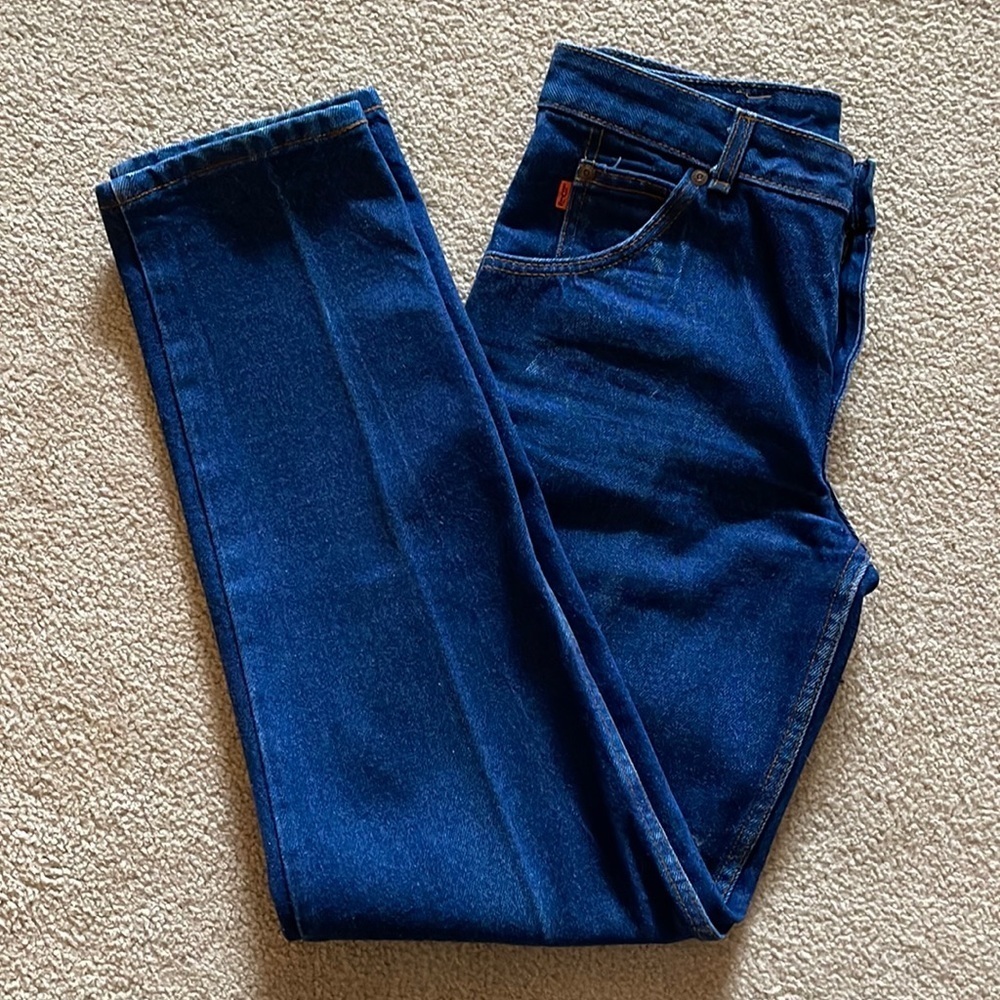 Levi's Orange Tab High Rise Straight Leg Jeans
